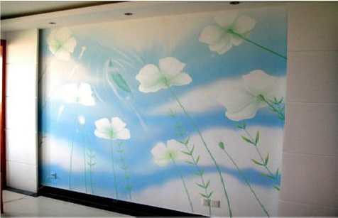 阆中画墙绘怎么画好白云的蓬松感？