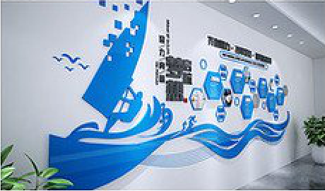 阆中海浪主题文化墙如何设计？