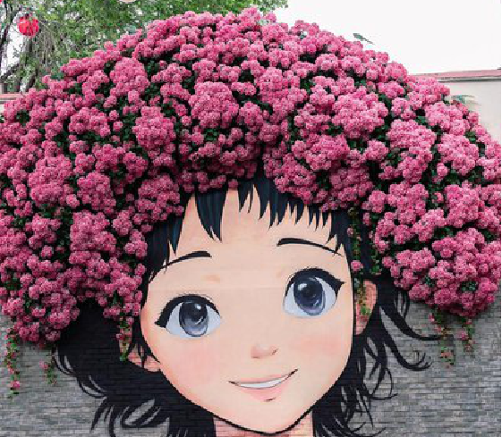 阆中墙体彩绘-网红墙打卡