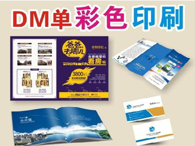 阆中单页印刷，色彩搭配简单。